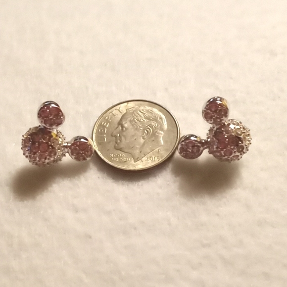 DISNEY MICKEY MOUSE CRYSTAL EARRINGS - Picture 2 of 3